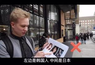 外国人辨认中日韩人视频,视频解析揭示异国风情